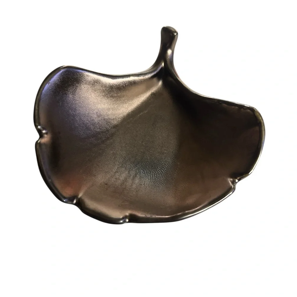 Crate&Barrel set of 3 gingko leaf trays